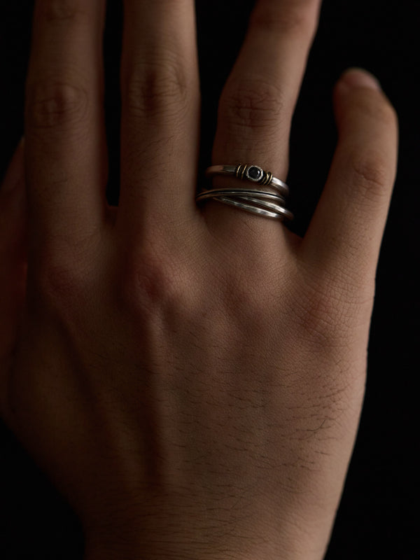 Slit Trinity Ring [slv925]