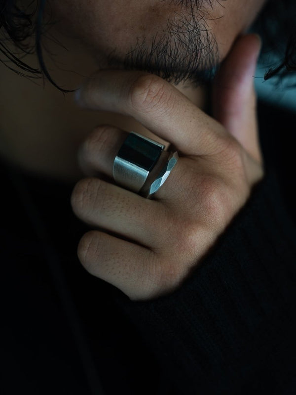 Monolith Ring【BLUE TIGER EYE】 - PRY