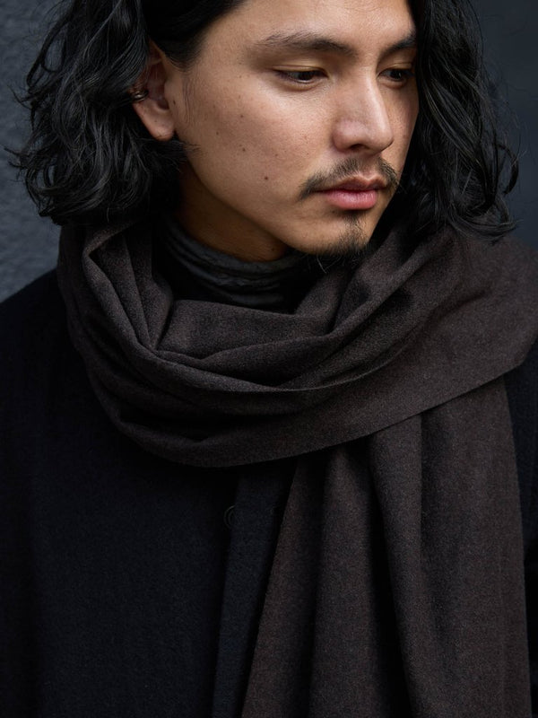MTR Cashmere Stole [dark brown] - PRY