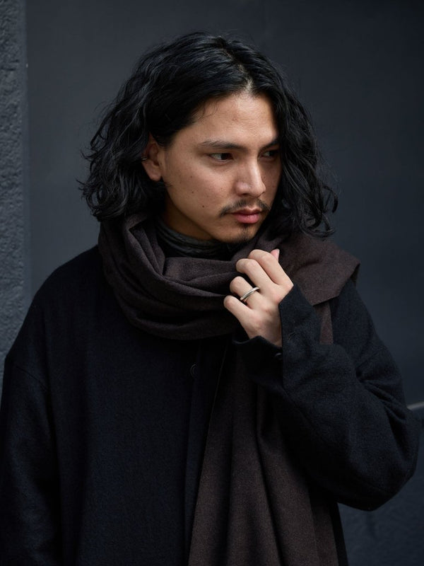 MTR Cashmere Stole [dark brown] - PRY