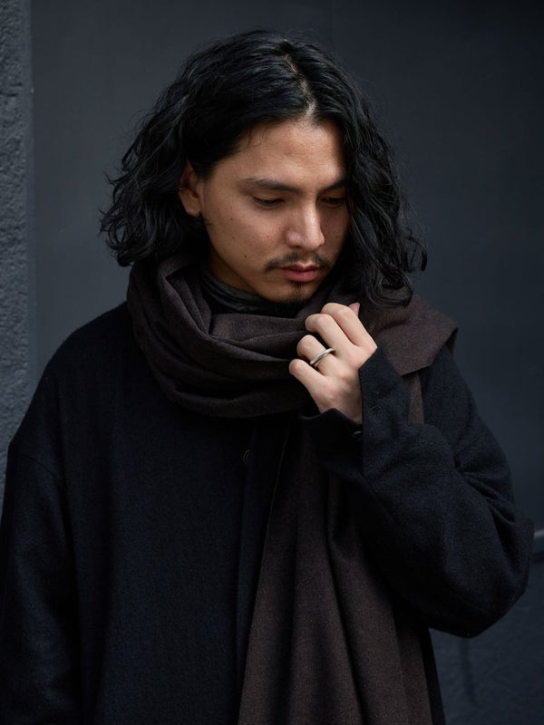 MTR Cashmere Stole [dark brown] - PRY