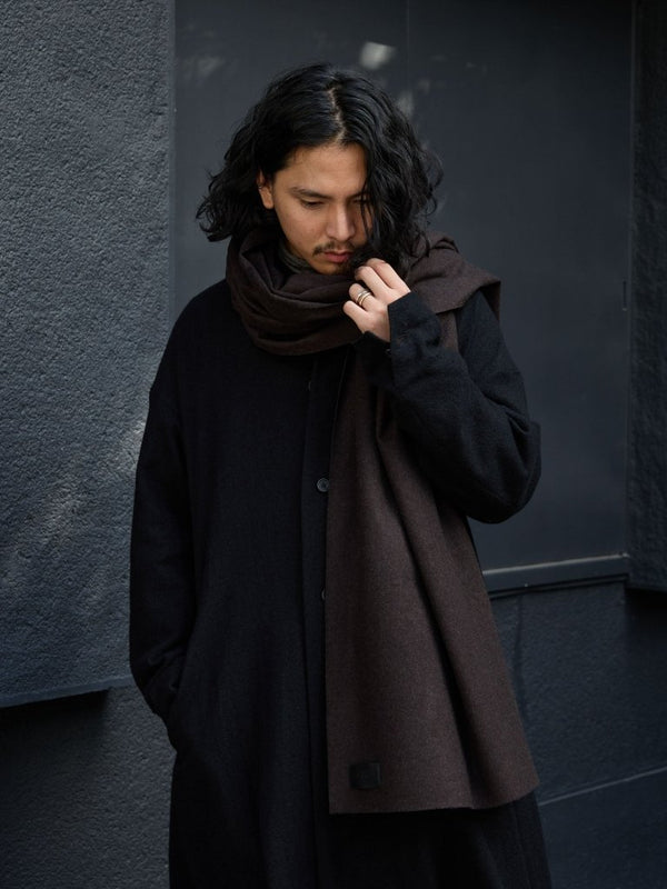 MTR Cashmere Stole [dark brown] - PRY