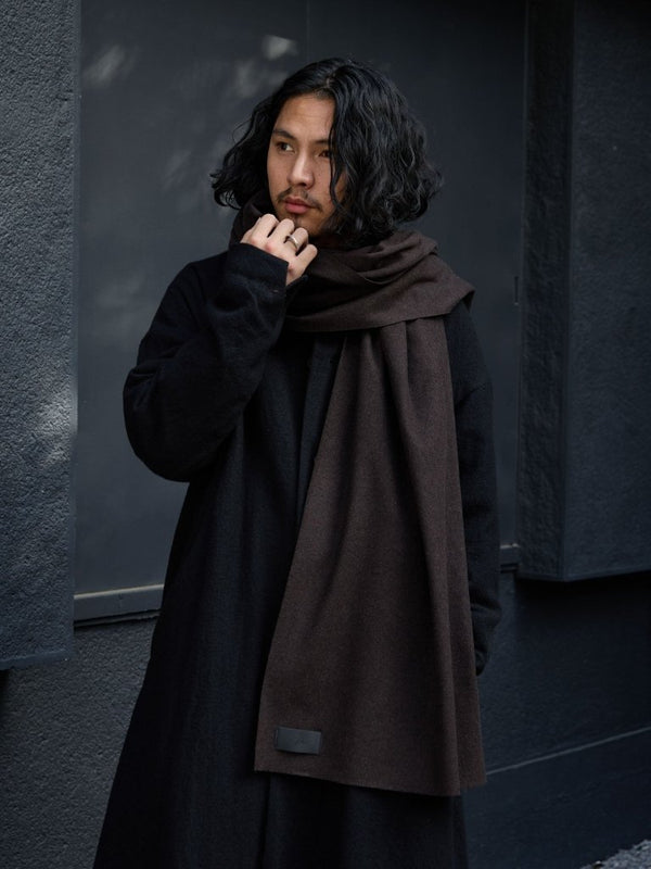 MTR Cashmere Stole [dark brown] - PRY