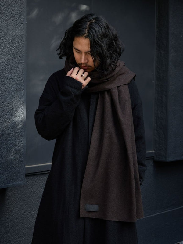 MTR Cashmere Stole [dark brown] - PRY