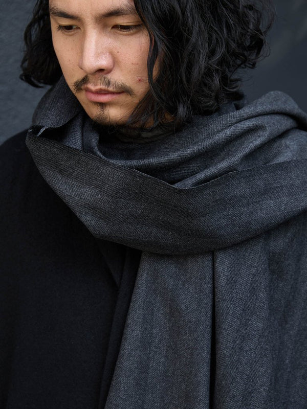 MTR Cashmere Stole [herringbone] - PRY