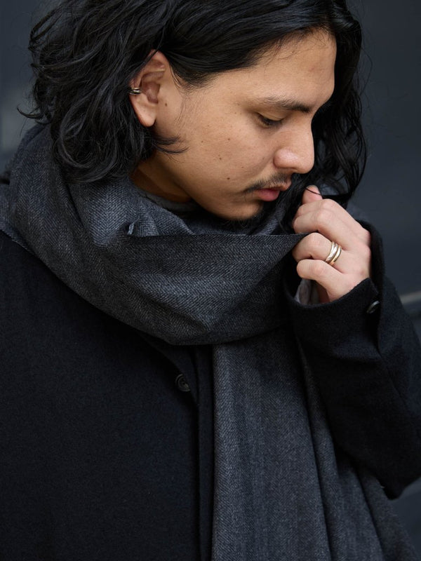 MTR Cashmere Stole [herringbone] - PRY