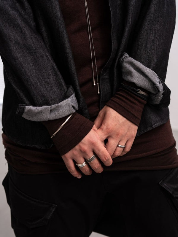 NIKKE Wool Layered L/S T-shirt [AUBURN] - PRY