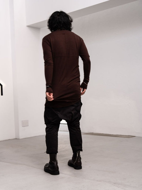 NIKKE Wool Layered L/S T-shirt [AUBURN] - PRY