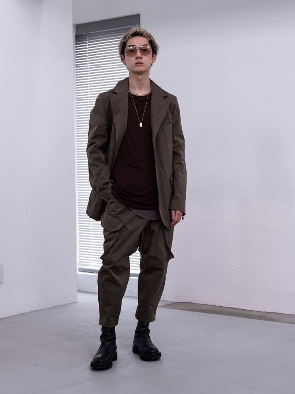NIKKE Wool Layered L/S T-shirt [AUBURN] - PRY