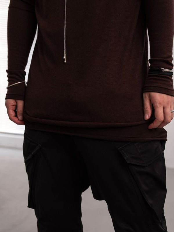 NIKKE Wool Layered L/S T-shirt [AUBURN] - PRY