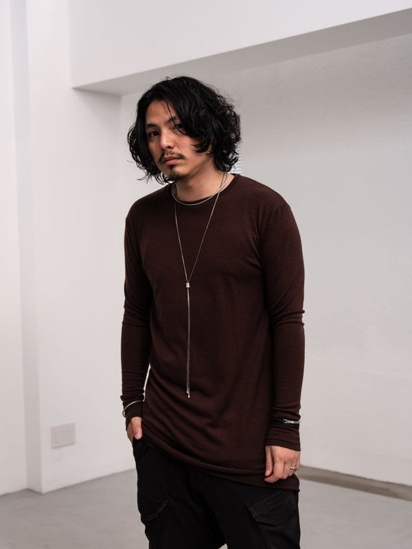 NIKKE Wool Layered L/S T-shirt [AUBURN] - PRY