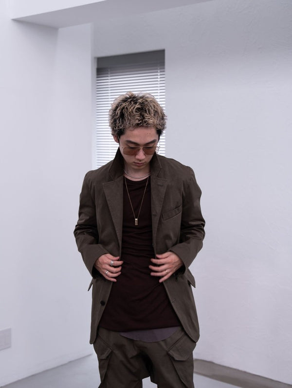 NIKKE Wool Layered L/S T-shirt [AUBURN] - PRY