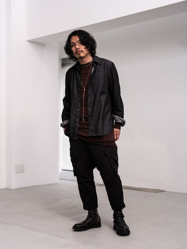 NIKKE Wool Layered L/S T-shirt [AUBURN] - PRY