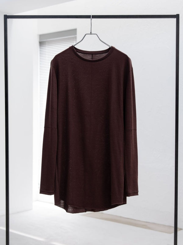 NIKKE Wool Layered L/S T-shirt [AUBURN] - PRY