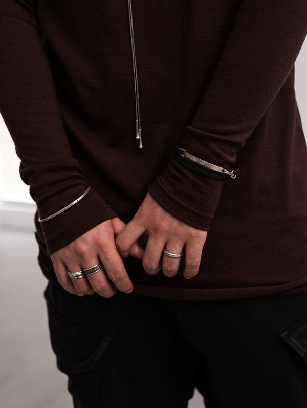 NIKKE Wool Layered L/S T-shirt [AUBURN] - PRY