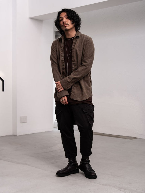 NIKKE Wool Layered L/S T-shirt [AUBURN] - PRY