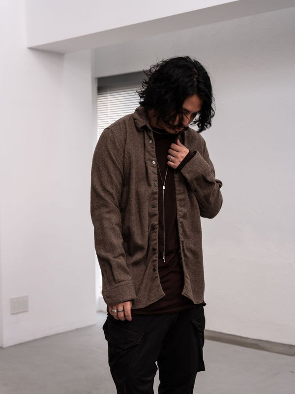 NIKKE Wool Layered L/S T-shirt [AUBURN] - PRY
