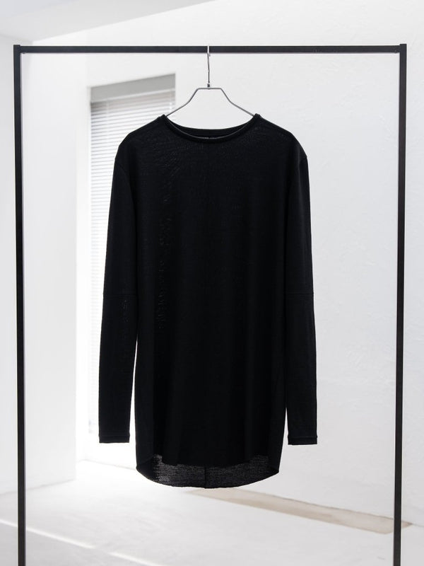 NIKKE Wool Layered L/S T-shirt [BLACK] - PRY