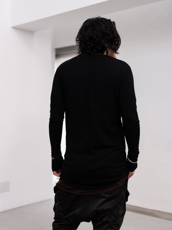 NIKKE Wool Layered L/S T-shirt [BLACK] - PRY