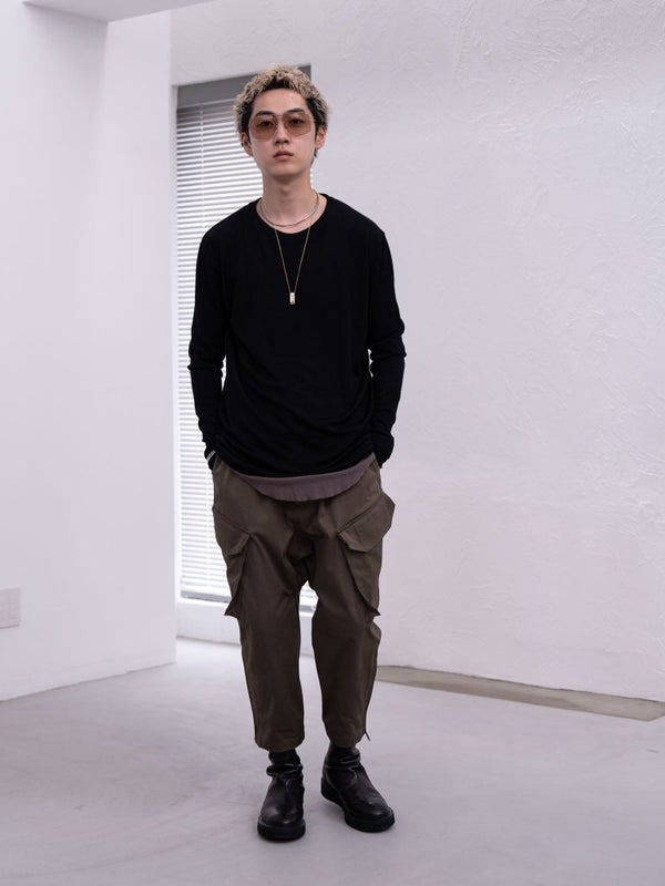 NIKKE Wool Layered L/S T-shirt [BLACK] - PRY