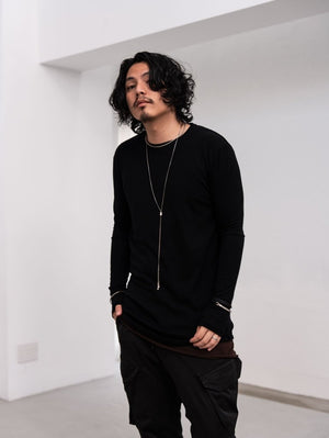 NIKKE Wool Layered L/S T-shirt [BLACK] - PRY