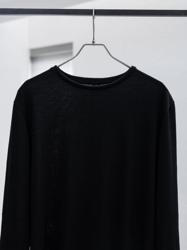 NIKKE Wool Layered L/S T-shirt [BLACK] - PRY