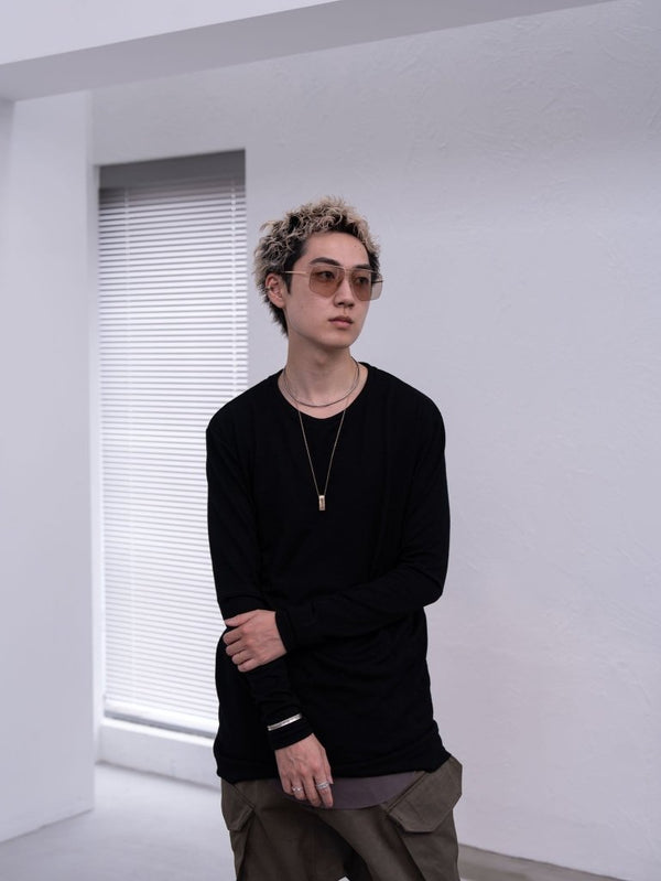 NIKKE Wool Layered L/S T-shirt [BLACK] - PRY