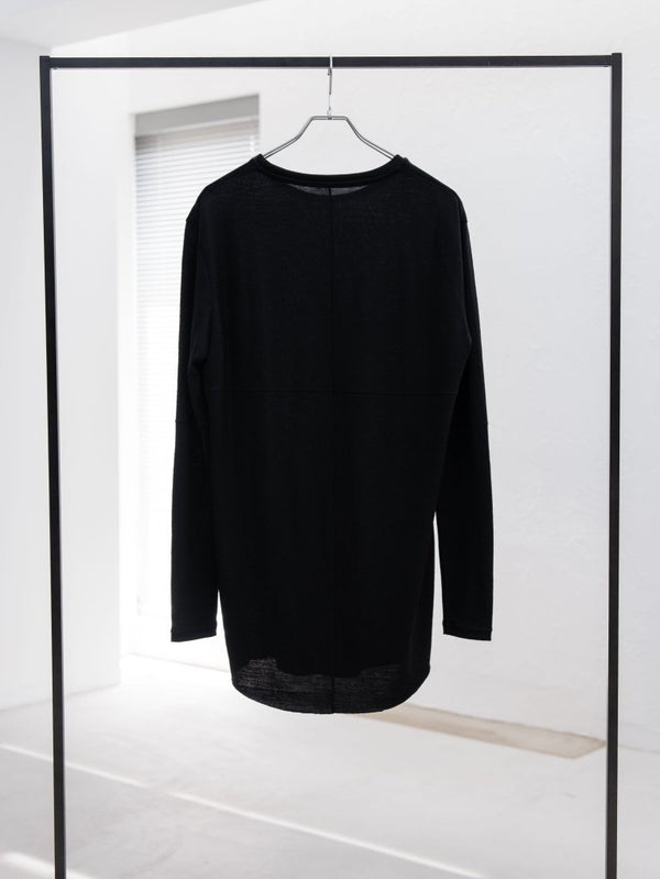 NIKKE Wool Layered L/S T-shirt [BLACK] - PRY