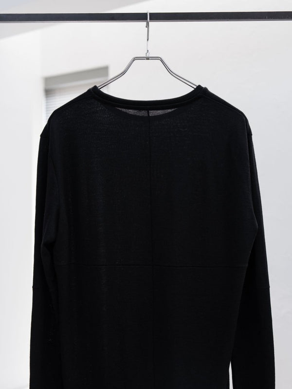 NIKKE Wool Layered L/S T-shirt [BLACK] - PRY