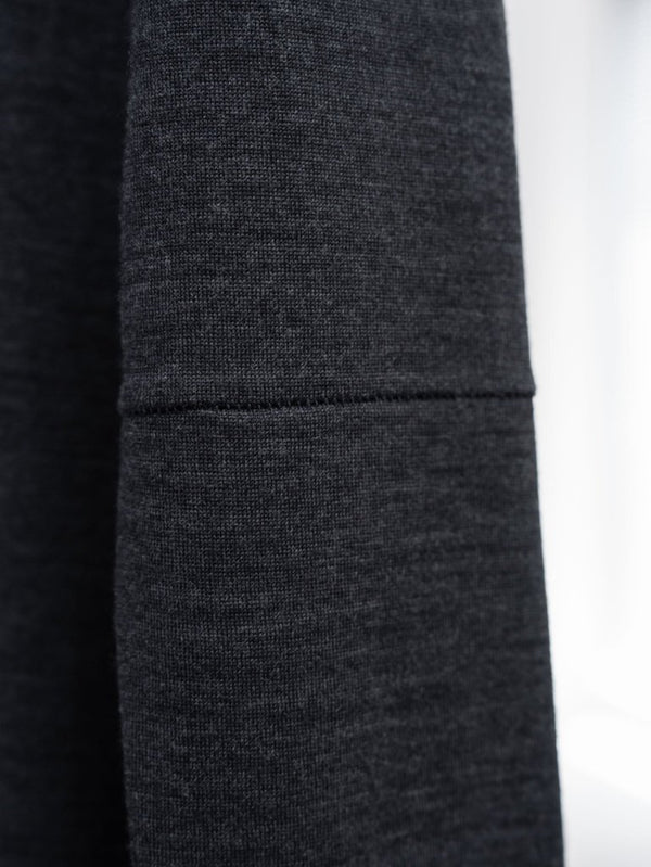 NIKKE Wool Layered L/S T-shirt [CHARCOAL] - PRY