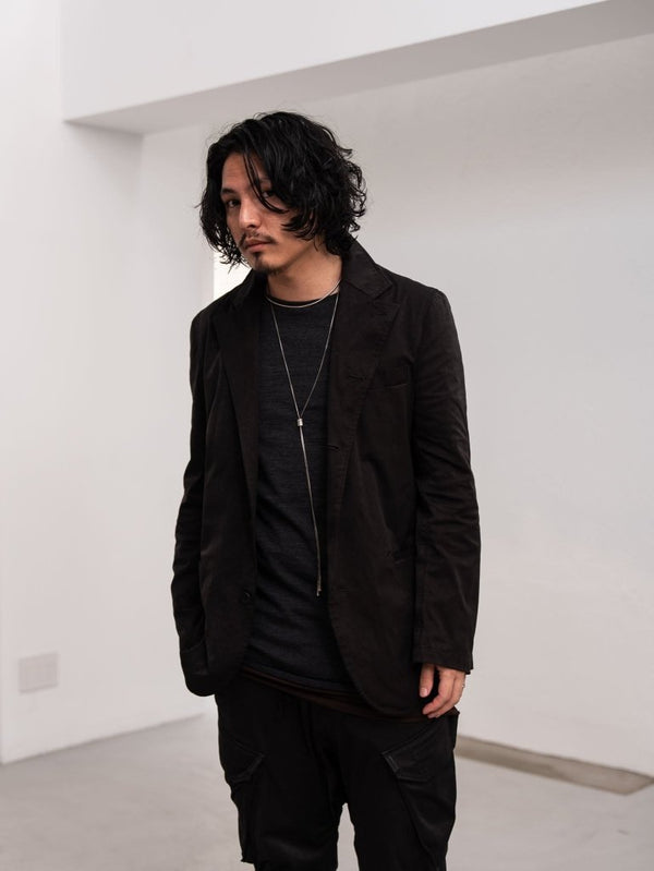 NIKKE Wool Layered L/S T-shirt [CHARCOAL] - PRY
