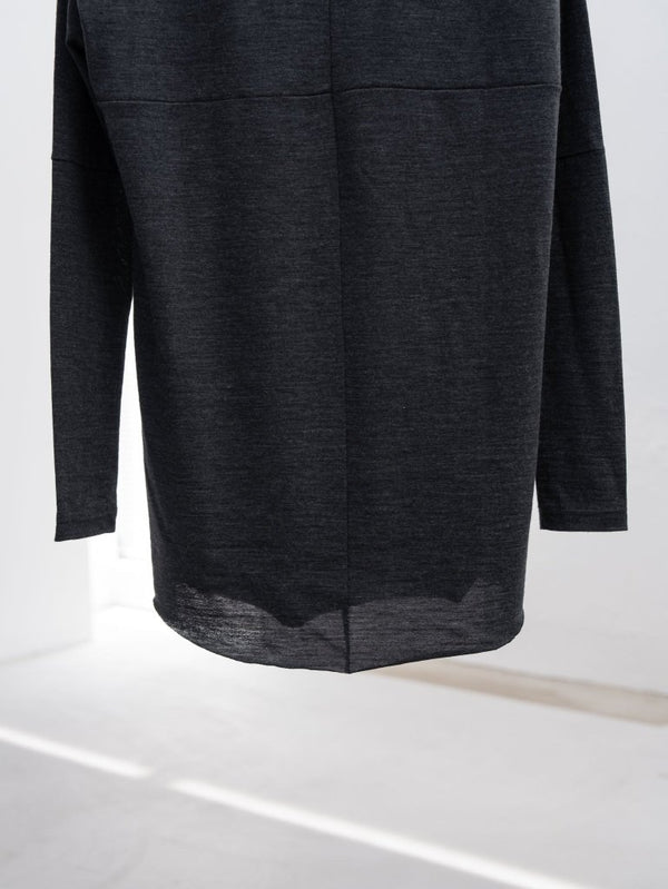 NIKKE Wool Layered L/S T-shirt [CHARCOAL] - PRY