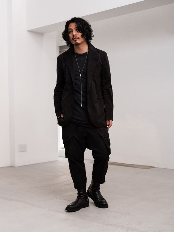 NIKKE Wool Layered L/S T-shirt [CHARCOAL] - PRY