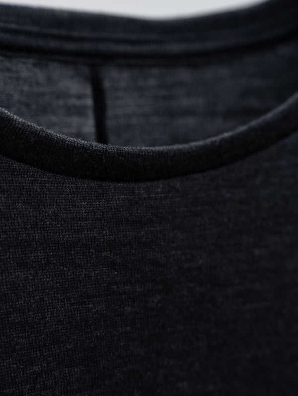 NIKKE Wool Layered L/S T-shirt [CHARCOAL] - PRY