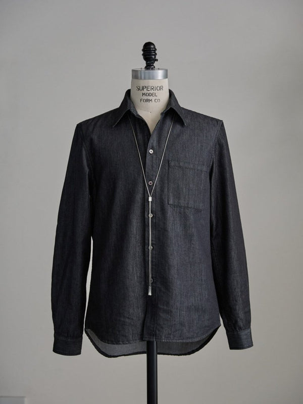 【アーカイブ販売】PGND. / DENIM DRESS SHIRT 001 - PRY