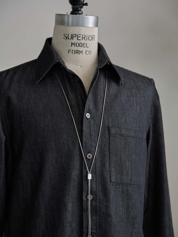【アーカイブ販売】PGND. / DENIM DRESS SHIRT 001 - PRY