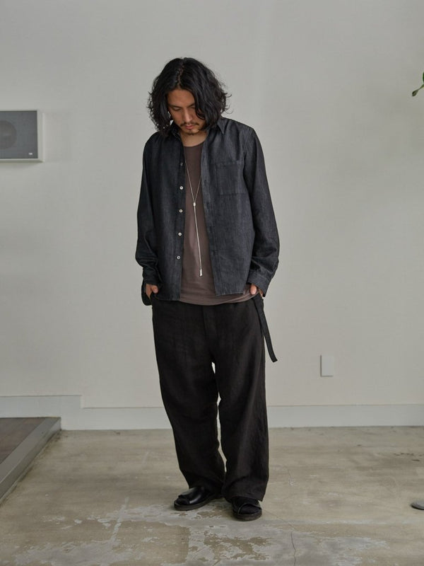 【アーカイブ販売】PGND. / DENIM DRESS SHIRT 001 - PRY