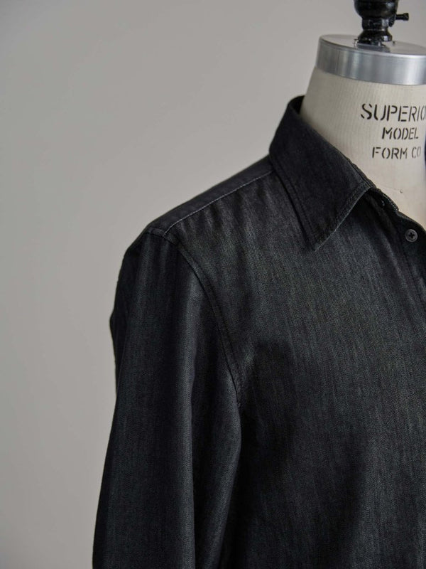 【アーカイブ販売】PGND. / DENIM DRESS SHIRT 001 - PRY
