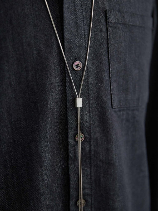 【アーカイブ販売】PGND. / DENIM DRESS SHIRT 001 - PRY