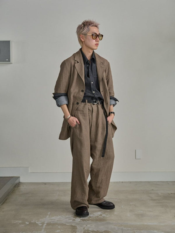 【アーカイブ販売】PGND. / DENIM DRESS SHIRT 001 - PRY