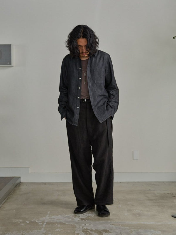 【アーカイブ販売】PGND. / DENIM DRESS SHIRT 001 - PRY