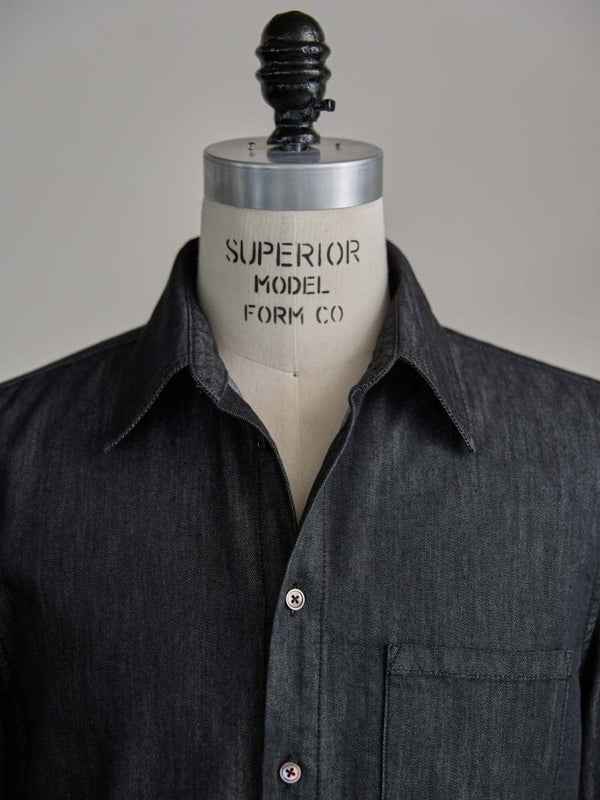 【アーカイブ販売】PGND. / DENIM DRESS SHIRT 001 - PRY