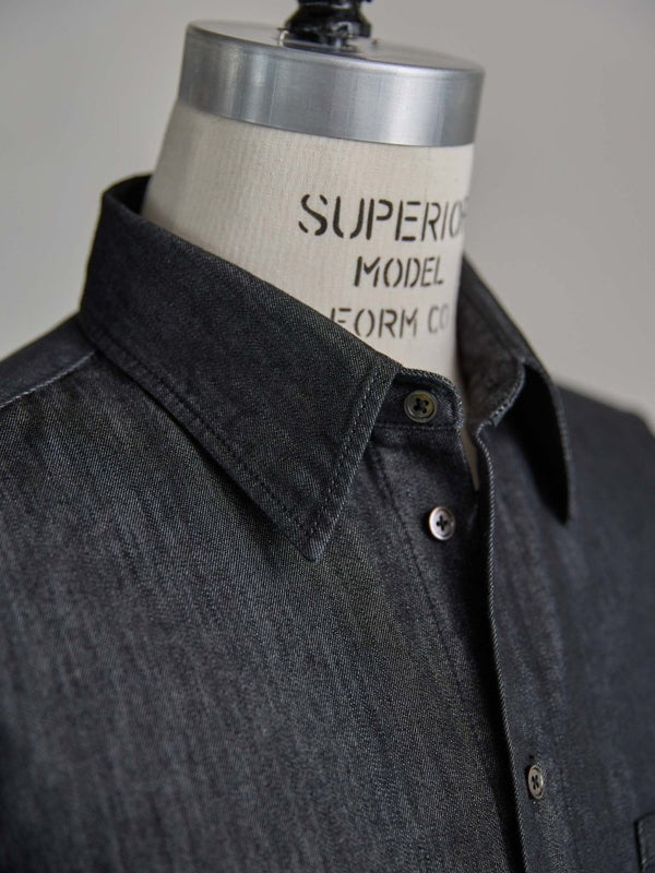 【アーカイブ販売】PGND. / DENIM DRESS SHIRT 001 - PRY