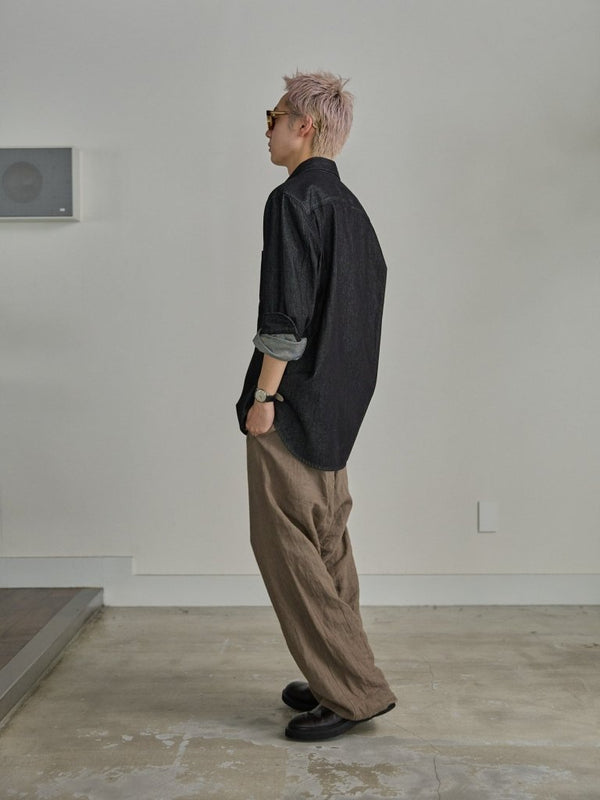 【アーカイブ販売】PGND. / DENIM DRESS SHIRT 002 - PRY