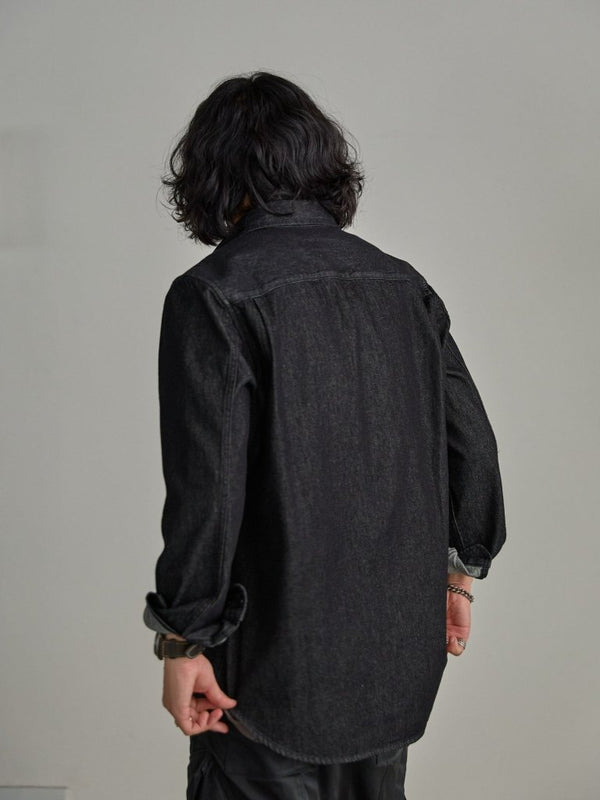 【アーカイブ販売】PGND. / DENIM DRESS SHIRT 002 - PRY