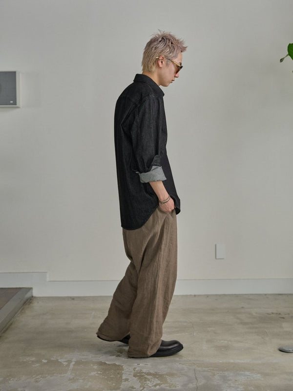 【アーカイブ販売】PGND. / DENIM DRESS SHIRT 002 - PRY