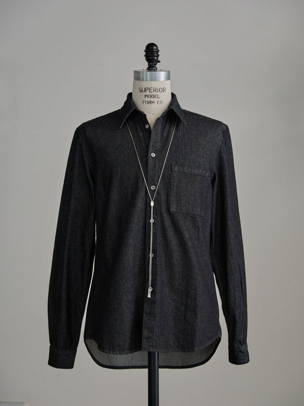 【アーカイブ販売】PGND. / DENIM DRESS SHIRT 002 - PRY