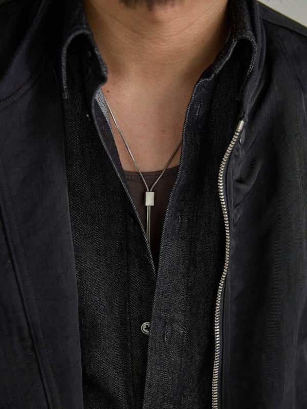 【アーカイブ販売】PGND. / DENIM DRESS SHIRT 002 - PRY