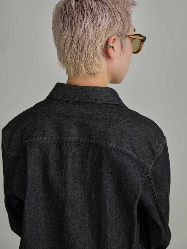 【アーカイブ販売】PGND. / DENIM DRESS SHIRT 002 - PRY