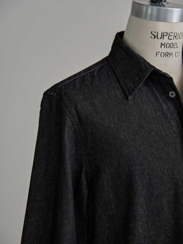 【アーカイブ販売】PGND. / DENIM DRESS SHIRT 002 - PRY
